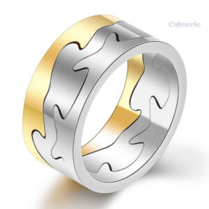 Bague d'anxiété à trois anneaux pour un effet relaxant
