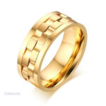 Bague anti-stress anneau spinner en acier inoxydable