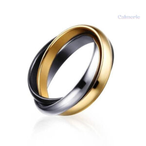 Bague d'anxiété avec design entrelacé pour une détente optimale