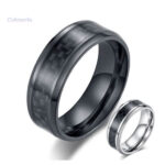 Bague Anti-Stress en carbone pour soulager l'anxiété