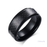 Bague d'anxiété en carbone, design moderne et apaisant