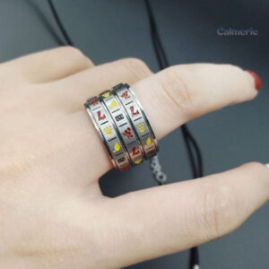 Bague d'anxiété Casino, idéale pour soulager le stress