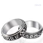 Accessoire relaxant : bague mantra tibétain pour le bien-être