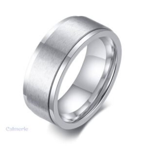 Bague d'anxiété en titane, aide à la gestion du stress