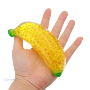 Balle anti-stress en forme de banane pour détente