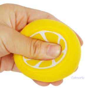 Balle anti-stress en forme de citron pour soulager le stress