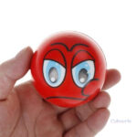 Pack de 6 balles anti-stress avec motifs emoji variés