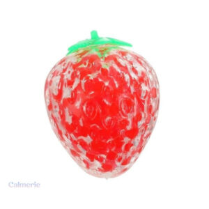 Balle anti-stress en forme de fraise pour soulager le stress
