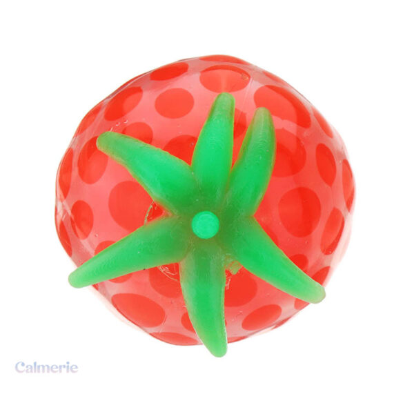 Accessoire anti-stress en forme de fraise pour un moment relaxant