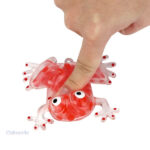 Accessoire anti-stress en forme de grenouille colorée