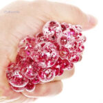 Balle anti-stress colorée avec paillettes scintillantes
