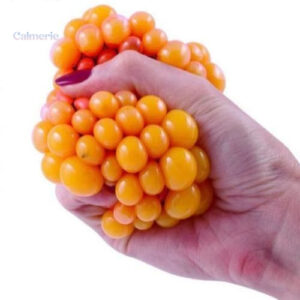 Balle anti-stress texturée pour réduction du stress