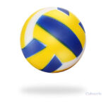 Balle anti-stress en forme de volley-ball