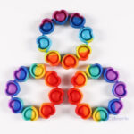 Accessoire Pop It cœur aux couleurs vives