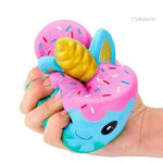 Jouet squishy chat licorne coloré et mignon