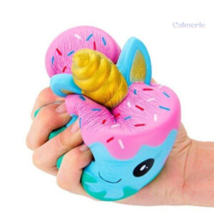 Jouet squishy chat licorne coloré et mignon