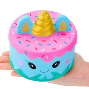 Gâteau squishy avec design de chat et licorne
