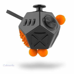 Fidget Cube 12 Faces Noir pour détente et concentration