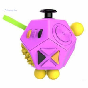 Fidget Cube 12 Faces Rose pour la détente et la concentration