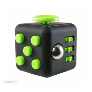 Fidget Cube noir et vert, jouet anti-stress