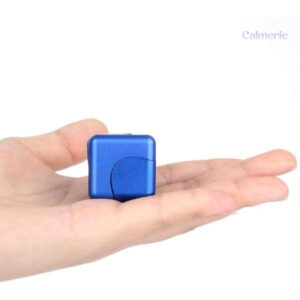 Cube à fidget bleu, outil de concentration