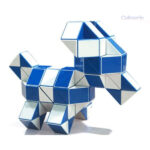 Cube serpent fidget coloré, idéal pour la concentration