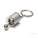 Porte-clés fidget avec mécanisme de rotation