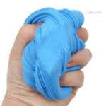 Slime bleu moelleux, idéal pour les enfants