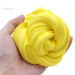 Slime jaune léger et agréable au toucher