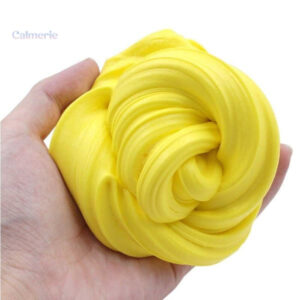 Slime jaune léger et agréable au toucher