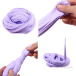 Fluffy Slime violet, idéal pour le divertissement créatif