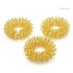 Gold Fidget Ring en métal, jouet anti-stress élégant