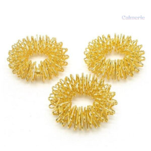 Gold Fidget Ring en métal, jouet anti-stress élégant