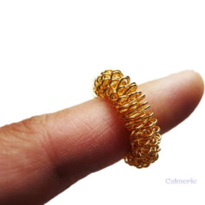 Bague fidget dorée, distraction tactile pour les doigts