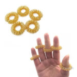 Bague de détente dorée, jouet fidget pour adultes et enfants