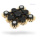 Hand Spinner Engrenage Carré 9 en action