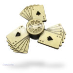 Hand Spinner Poker design élégant avec symboles de cartes