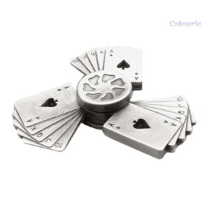Hand Spinner avec motifs de cartes à jouer classiques