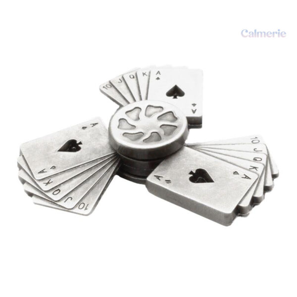 Hand Spinner avec motifs de cartes à jouer classiques