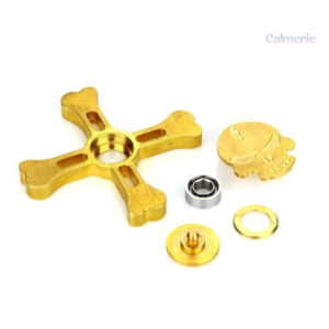 Spinner à main motif tête de mort noir