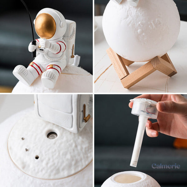 Humidificateur d'air apaisant en forme de lune