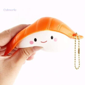 Variété de squishy sushi, jouet doux à presser