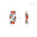 Cube anti-stress Mitu, design compact et facile à transporter