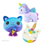 Variété de squishies doux et ludiques pour la détente