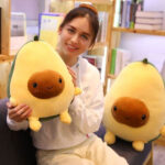 Peluche anti stress avocat en forme de fruit amusant