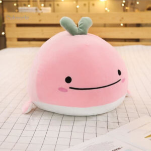Jolie peluche baleine Kawaii, idéale pour un moment de relaxation