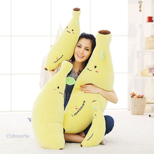peluche-kawaii-banane-1 Peluche Kawaii Banane douce et mignonne pour le confort
