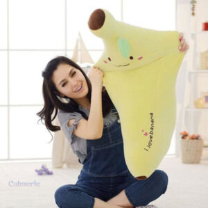 Peluche anti stress en forme de banane amusante et câline