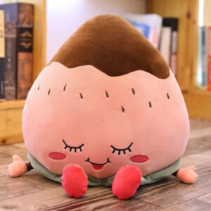 Peluche anti-stress en forme de fraise douce et colorée