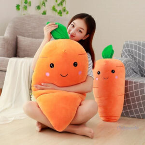 Carotte en peluche mignonne pour apaiser le stress